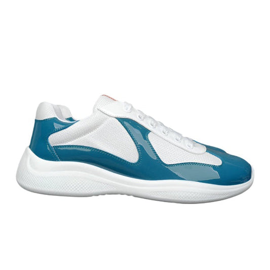 PRADA America's Cup Blue Sneakers - White Unisex Streetwear Limited Edition