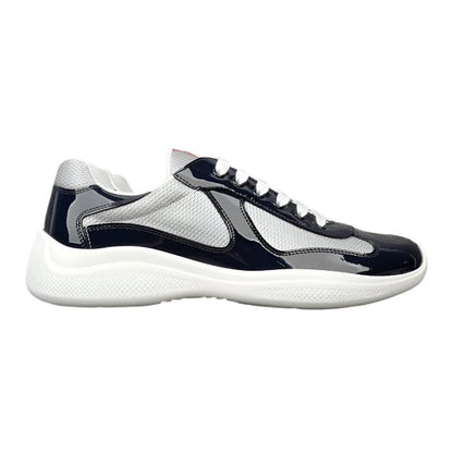 PRADA America's Cup Silver Sneakers - Navy Unisex Streetwear Limited Edition