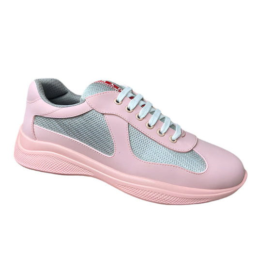 PRADA America's Cup Soft Rubber Silver Sneakers - Pink Unisex Streetwear Limited Edition