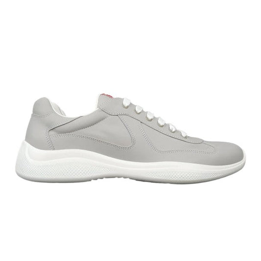 PRADA America's Cup Silver Sneakers - Red Unisex Streetwear Limited Edition