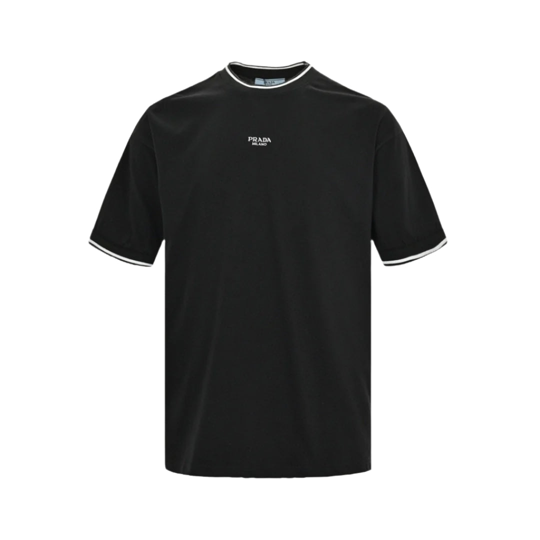 PRADA Milano T-shirt - Black Unisex Streetwear Limited Edition