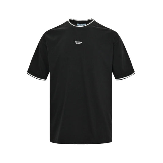 PRADA Milano T-shirt - Black Unisex Streetwear Limited Edition