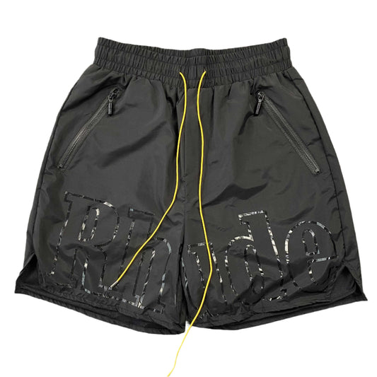 RHUDE Rh Logo Shorts On - Black Unisex Streetwear Limited Edition - The RHUDE RH LOGO SHORTS BLACK - REPLICA bring together luxury streetwear aesthetics and everyday