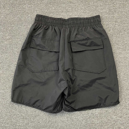 RHUDE Rh Logo Shorts On - Black Unisex Streetwear Limited Edition - The RHUDE RH LOGO SHORTS BLACK - REPLICA bring together luxury streetwear aesthetics and everyday