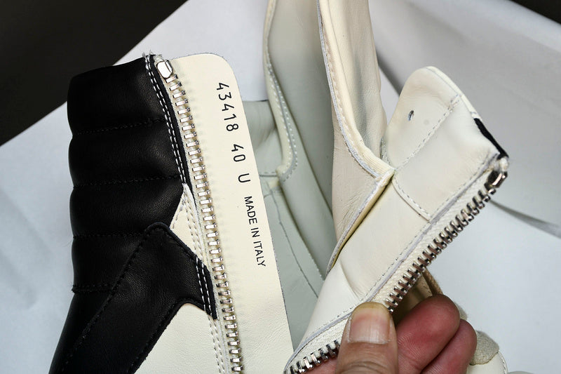 RICK Owens Geobasket Milk - Black Unisex Streetwear Limited Edition - The RICK OWENS GEOBASKET MILK BLACK - REPLICA is the ultimate fusion of high-fashion luxury