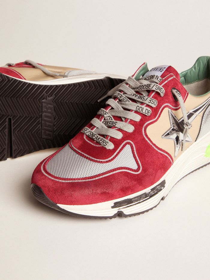 Running Sole Sneakers With 3d Star And Heel Tab - Orange Unisex Streetwear Limited Edition