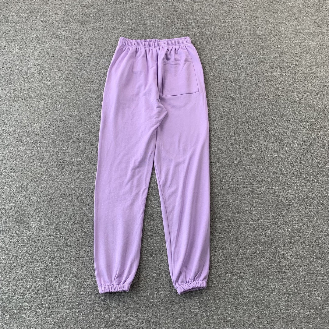 SP5DER Acai Sweatpants - Purple Unisex Streetwear Limited Edition - The SP5DER ACAI SWEATPANTS PURPLE - REPLICA deliver a perfect fusion of bold streetwear design