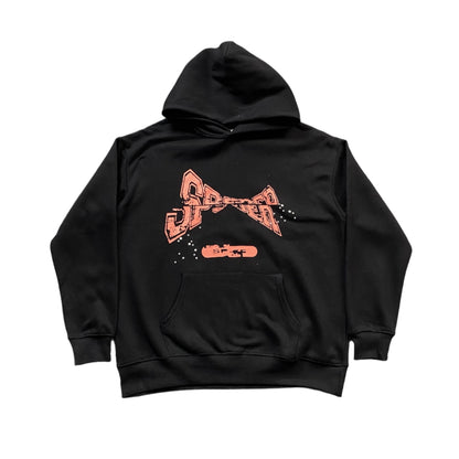 SP5DER Adult Hoodie - Black Unisex Streetwear Limited Edition - The SP5DER ADULT HOODIE BLACK - REPLICA is a bold and versatile addition to any