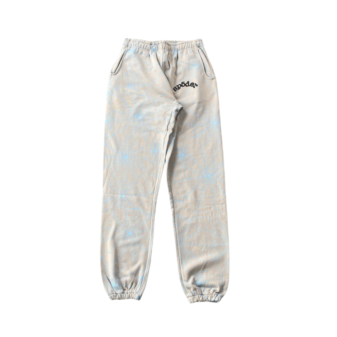 SP5DER Aop Web Sweatpants Heather - Grey Unisex Streetwear Limited Edition - The SP5DER AOP WEB SWEATPANTS HEATHER GREY - REPLICA fuse bold streetwear design with all-day