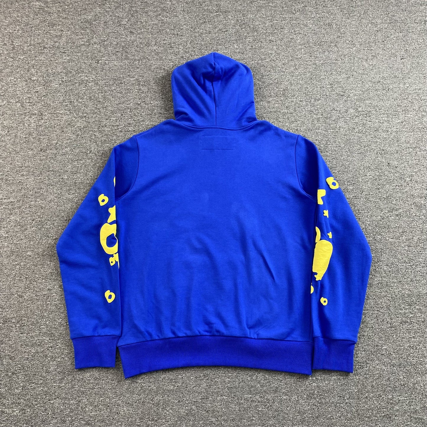 SP5DER Beluga Hoodie Tc - Blue Unisex Streetwear Limited Edition - The SP5DER BELUGA HOODIE TC BLUE - REPLICA is a bold statement piece that blends