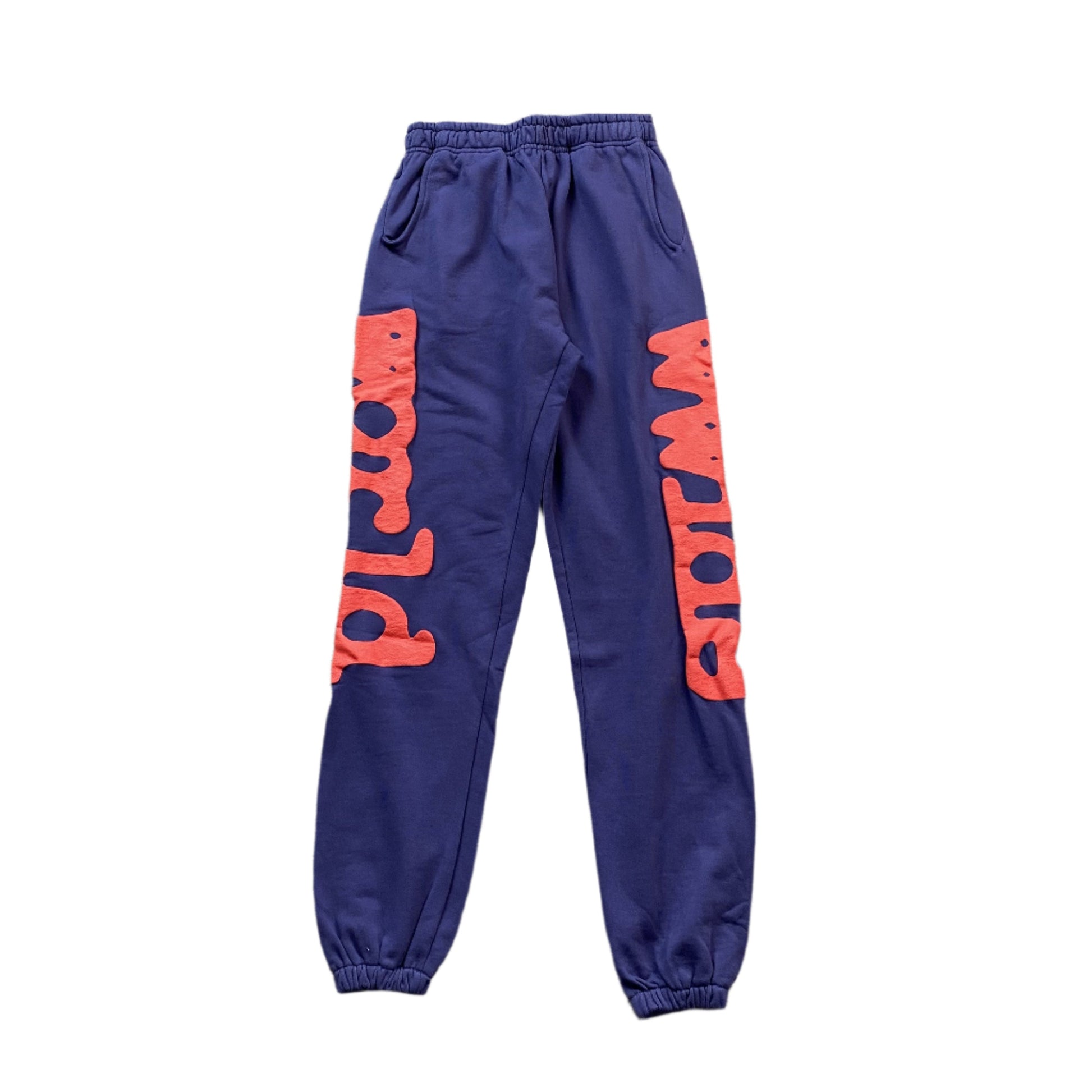 SP5DER Beluga Sweatpants Slate - Navy Unisex Streetwear Limited Edition - The SP5DER BELUGA SWEATPANTS SLATE NAVY - REPLICA deliver a bold mix of streetwear edge
