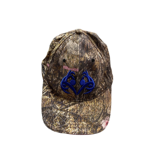 SP5DER Logo Cap Real Tree Camo - Blue Unisex Streetwear Limited Edition - The SP5DER BLUE LOGO CAP REAL TREE CAMO - REPLICA is the perfect fusion of