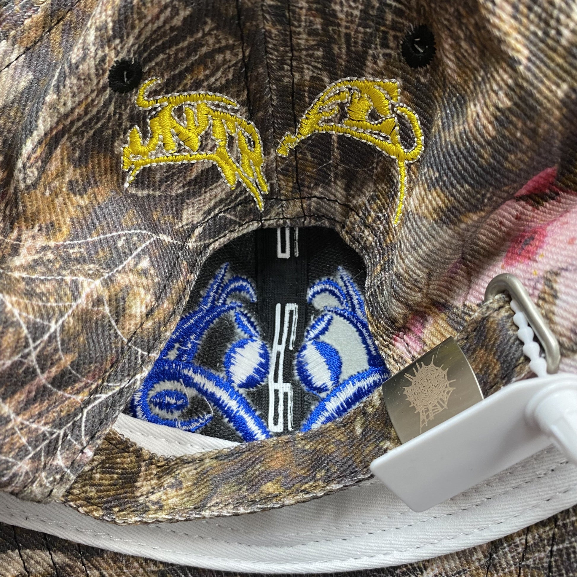 SP5DER BLUE LOGO CAP REAL TREE CAMO - back view - replica sneakers