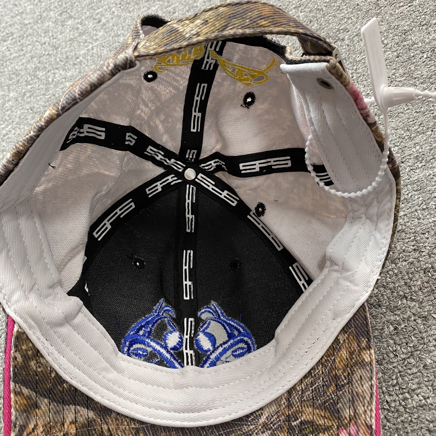 SP5DER BLUE LOGO CAP REAL TREE CAMO - detail - replica sneakers