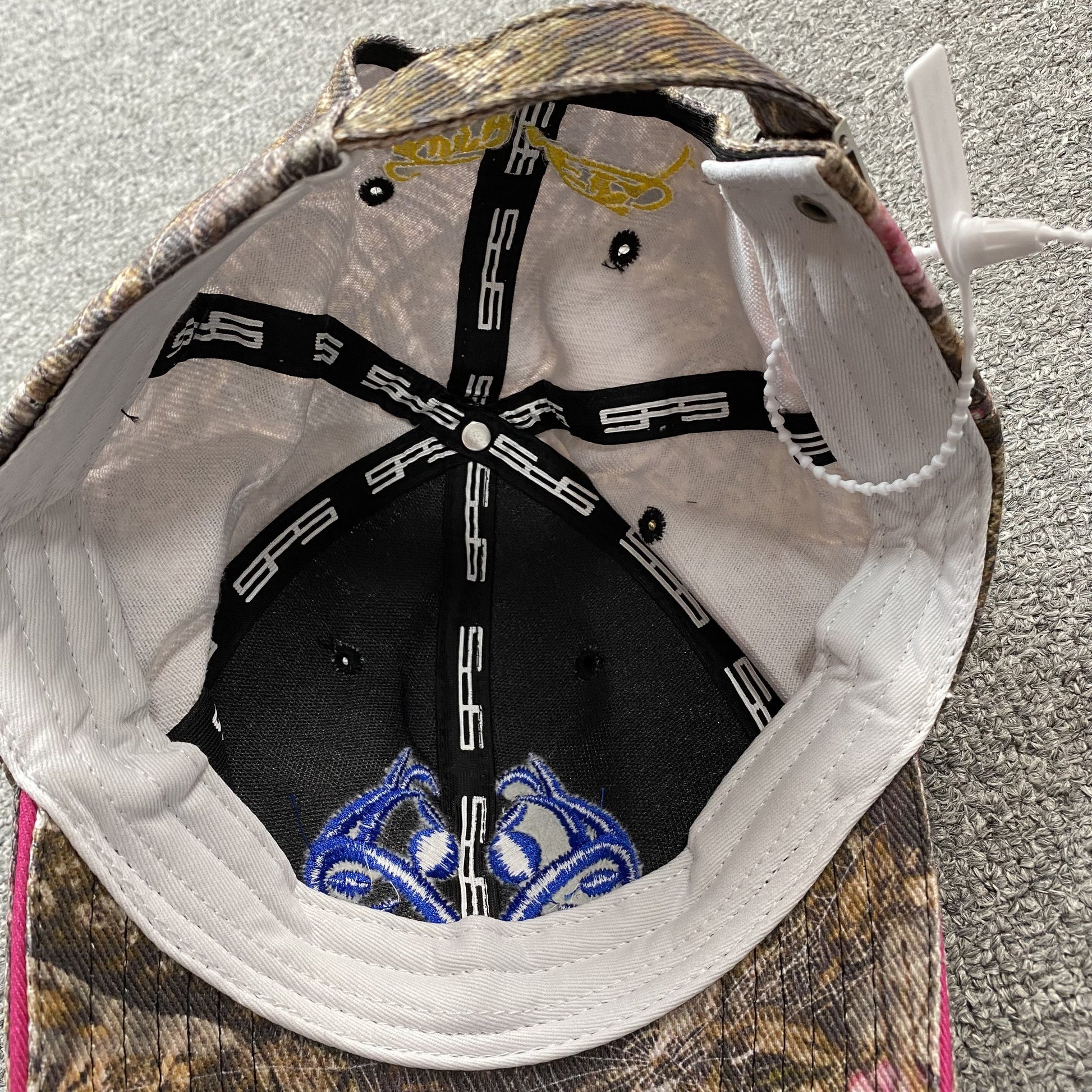 SP5DER BLUE LOGO CAP REAL TREE CAMO - detail - replica sneakers