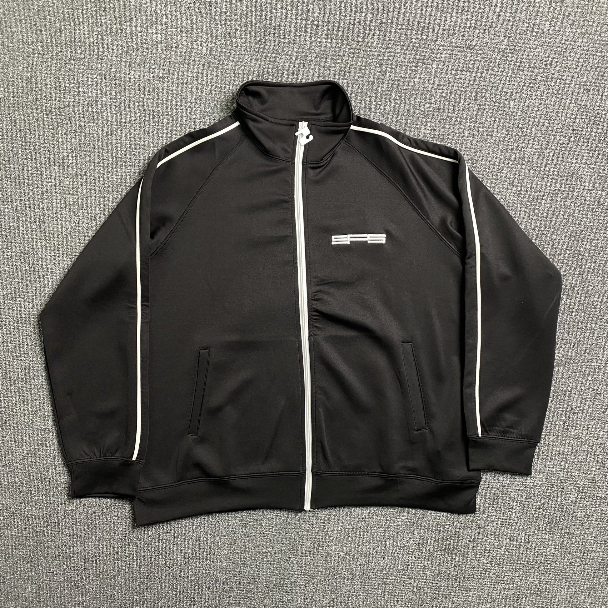 SP5DER G550 Jacket - Black Unisex Streetwear Limited Edition - The SP5DER G550 JACKET BLACK - REPLICA is a statement piece that fuses bold streetwear