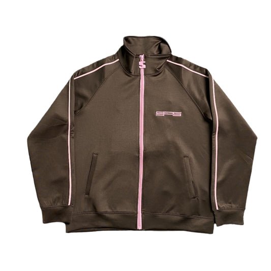 SP5DER G550 Jacket - Brown Unisex Streetwear Limited Edition - The SP5DER AOP WEB SWEATPANTS HEATHER GREY - REPLICA fuse bold streetwear design with all-day