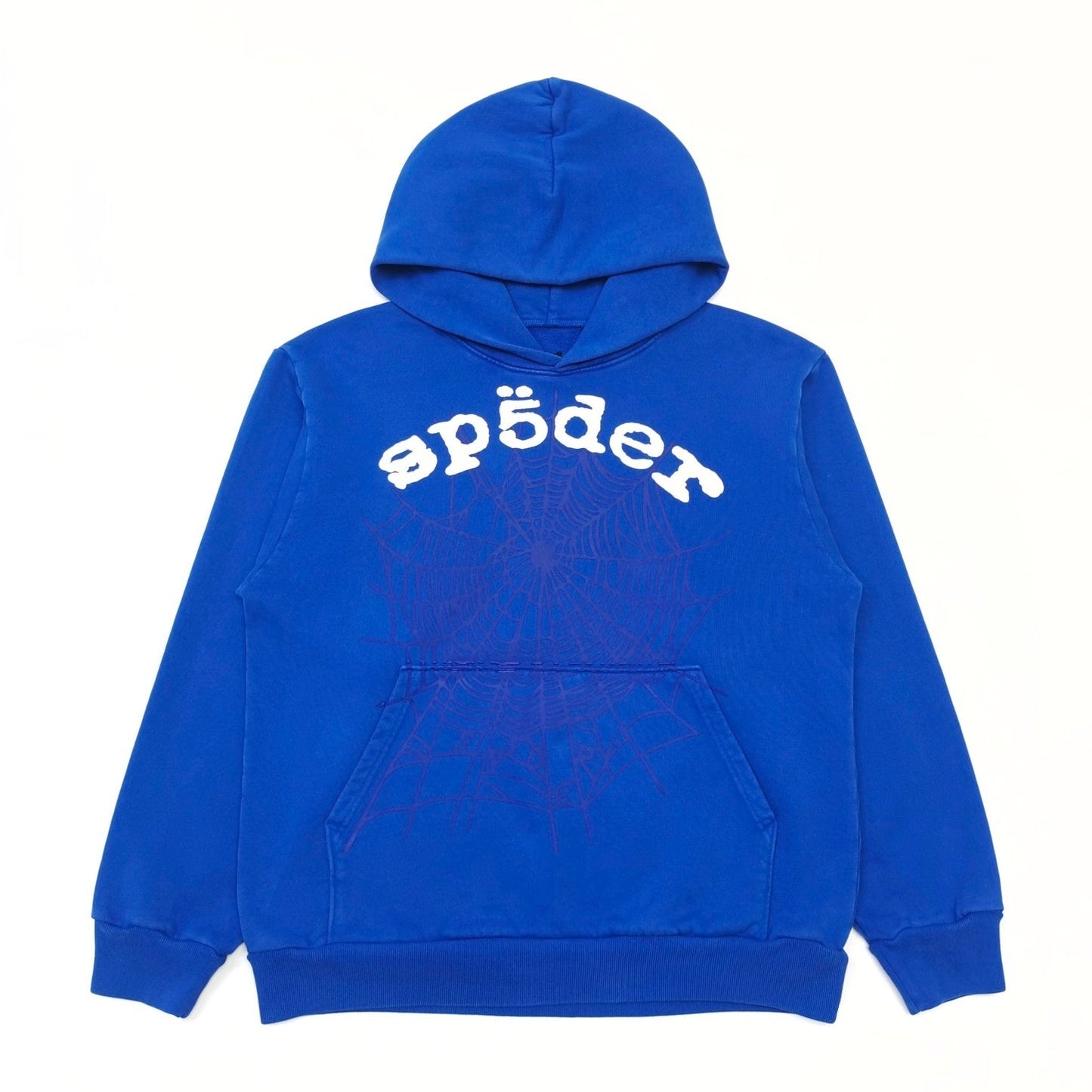 SP5DER Legacy Hoodie - Blue Unisex Streetwear Limited Edition - The SP5DER LEGACY HOODIE BLUE - REPLICA is a bold streetwear essential that effortlessly combines