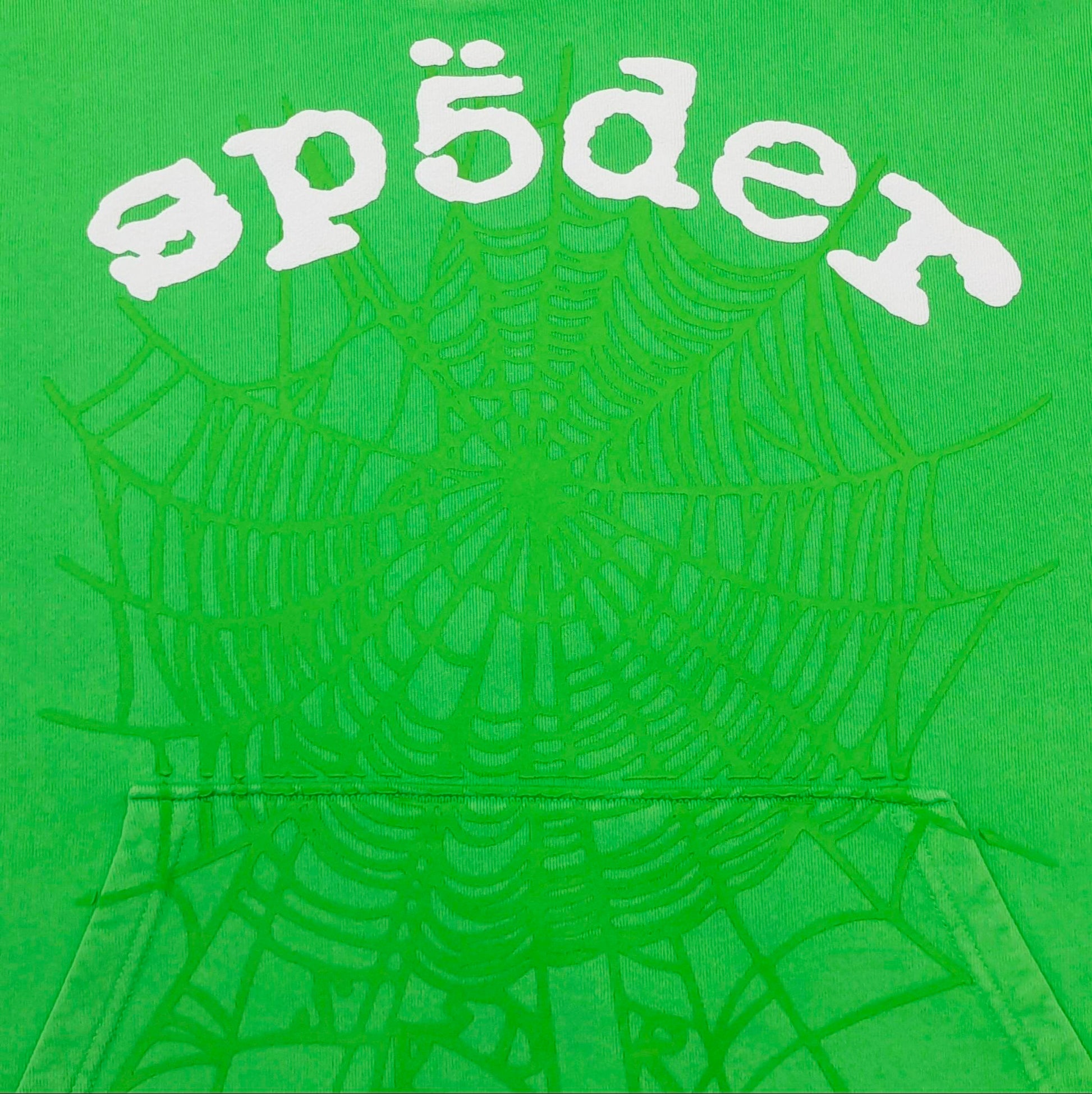 SP5DER Legacy Hoodie - Green Unisex Streetwear Limited Edition - The SP5DER LEGACY HOODIE GREEN - REPLICA is a bold and dynamic addition to your