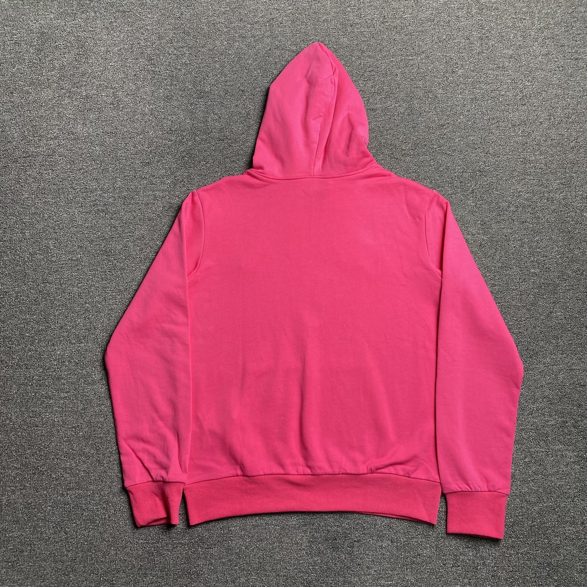 SP5DER Legacy Hoodie - Pink Unisex Streetwear Limited Edition - The SP5DER LEGACY HOODIE PINK - REPLICA is a bold and vibrant streetwear essential that