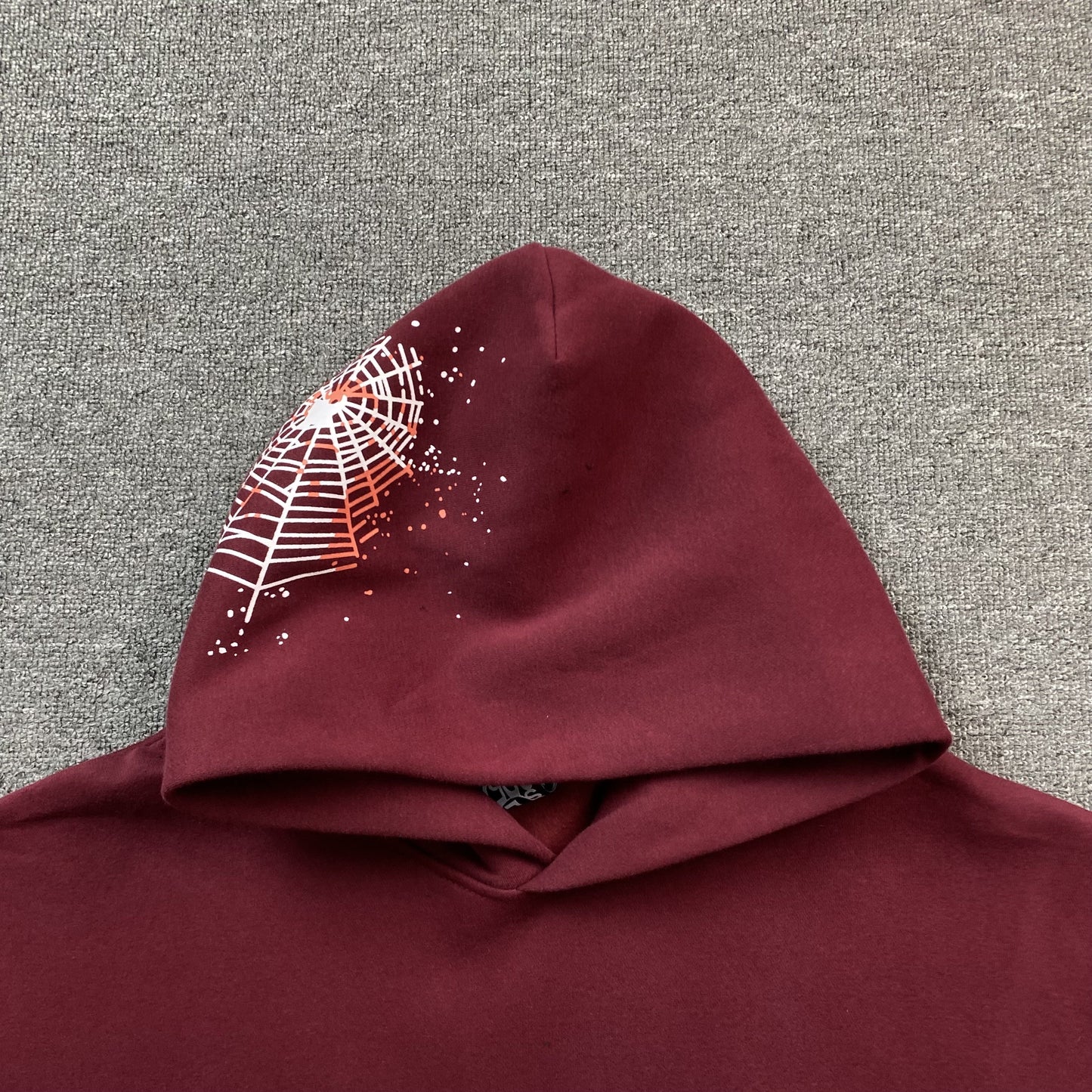 SP5DER Nocturnal Highway Hoodie Burgundy Unisex Streetwear Limited Edition - The SP5DER NOCTURNAL HIGHWAY HOODIE BURGUNDY - REPLICA brings bold streetwear energy with a sleek