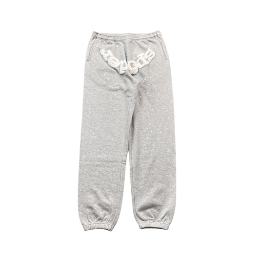 SP5DER Og Web Sweatpants Heather - Grey Unisex Streetwear Limited Edition - The SP5DER OG WEB SWEATPANTS HEATHER GREY - REPLICA bring together bold streetwear design and