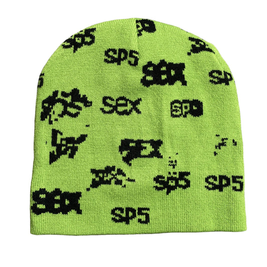 SP5DER Se - Skully Slime - Green Unisex Streetwear Limited Edition - The SP5DER SEX SKULLY SLIME GREEN - REPLICA is the ultimate streetwear statement, combining bold