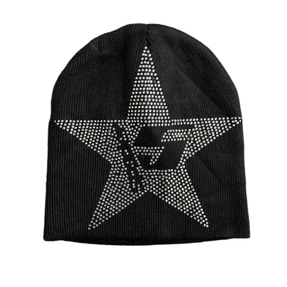 SP5DER Star Rhinestone Skully - Black Unisex Streetwear Limited Edition - The SP5DER STAR RHINESTONE SKULLY BLACK - REPLICA is the perfect mix of edgy streetwear
