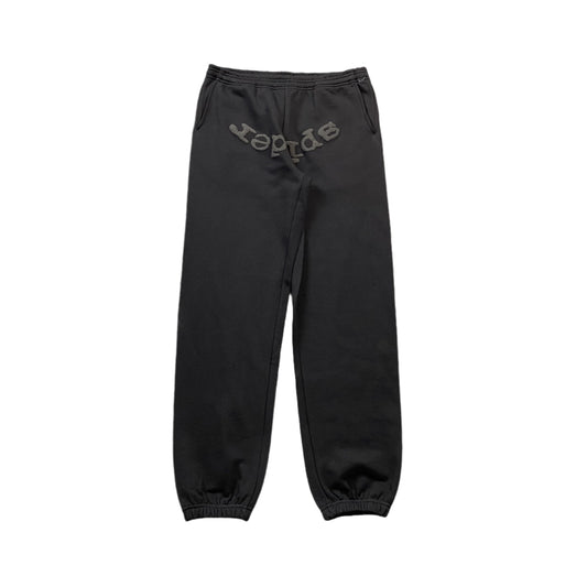 SP5DER Vvs Sweatpants - Black Unisex Streetwear Limited Edition - The SP5DER VVS SWEATPANTS BLACK - REPLICA bring together bold streetwear aesthetics and everyday comfort,