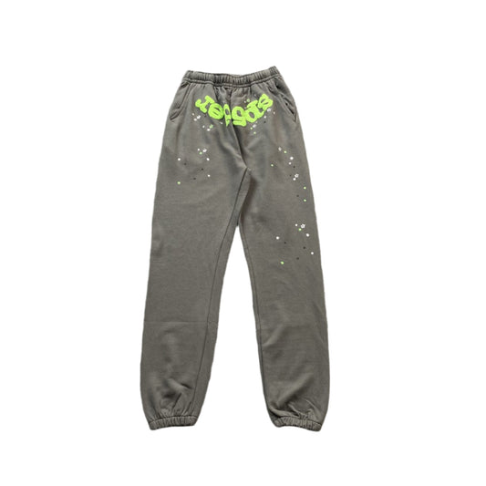 SP5DER Wait Web Sweatpants Slate - Grey Unisex Streetwear Limited Edition - The SP5DER WAIT WEB SWEATPANTS SLATE GREY - REPLICA bring a clean yet bold streetwear