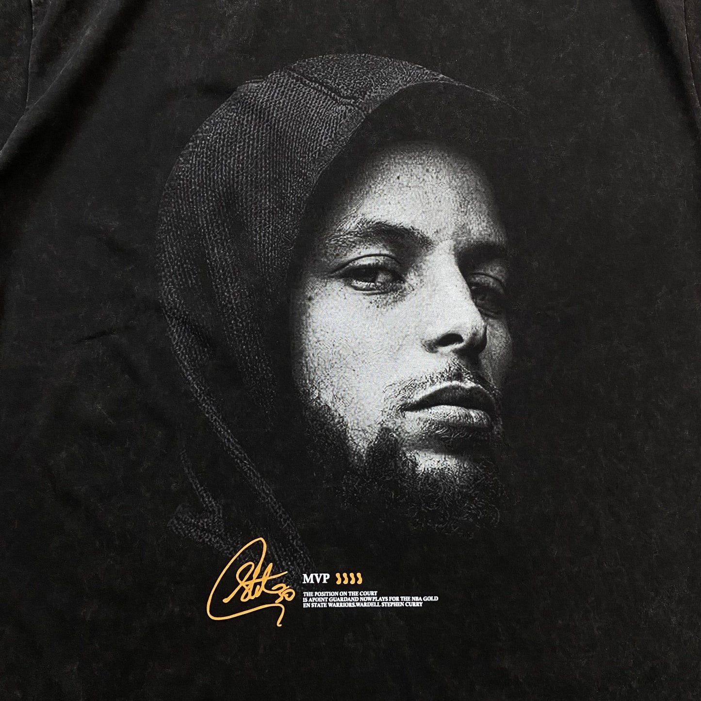 Camiseta gráfica vintage de Stephen Curry, gris oscuro