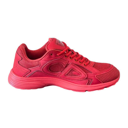 STONE Island - Dior B30 - Red Unisex Streetwear Limited Edition - The STONE ISLAND x DIOR B30 RED - REPLICA is a high-fashion statement sneaker that