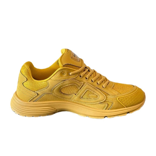 STONE Island - Dior B30 Sneakers - Yellow Unisex Streetwear Limited Edition - The STONE ISLAND x DIOR B30 YELLOW - REPLICA is a bold fusion of high-fashion