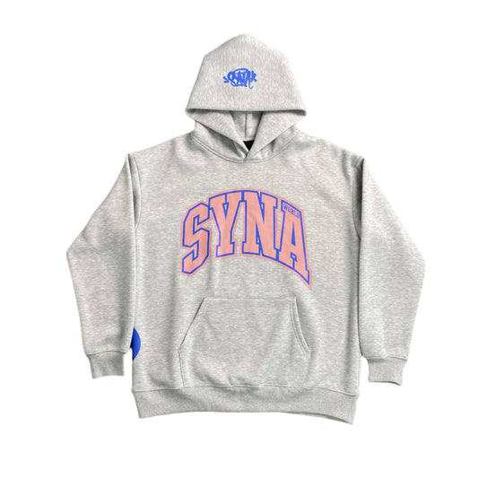 SYNA World College Hoodie - Grey Unisex Streetwear Limited Edition