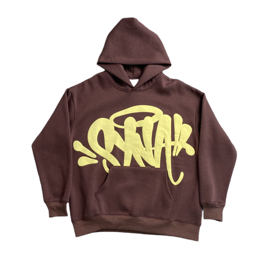 SYNA World Hoodie - Brown Unisex Streetwear Limited Edition