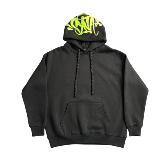 SYNA World Hood Logo Hoodie - Black Unisex Streetwear Limited Edition