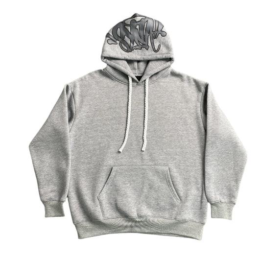 SYNA World Hood Logo Hoodie - Grey Unisex Streetwear Limited Edition