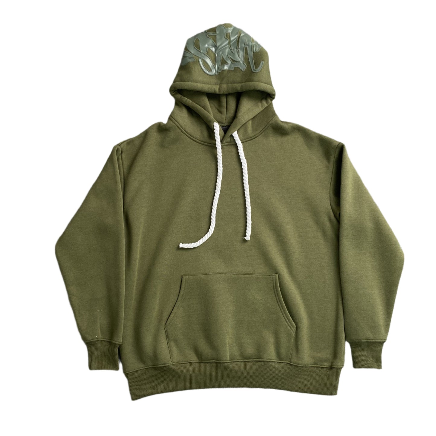 SYNA World Hood Logo Hoodie Sage - Red Unisex Streetwear Limited Edition