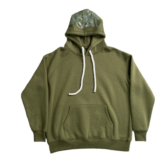 SYNA World Hood Logo Hoodie Sage - Red Unisex Streetwear Limited Edition
