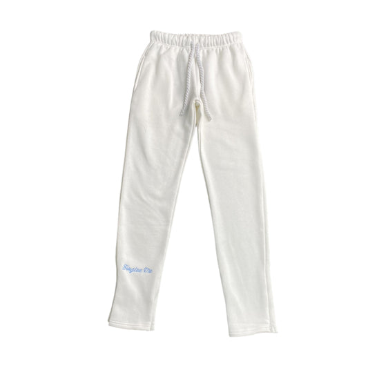 SYNA World Syna Logo Sweatpants - White Unisex Streetwear Limited Edition