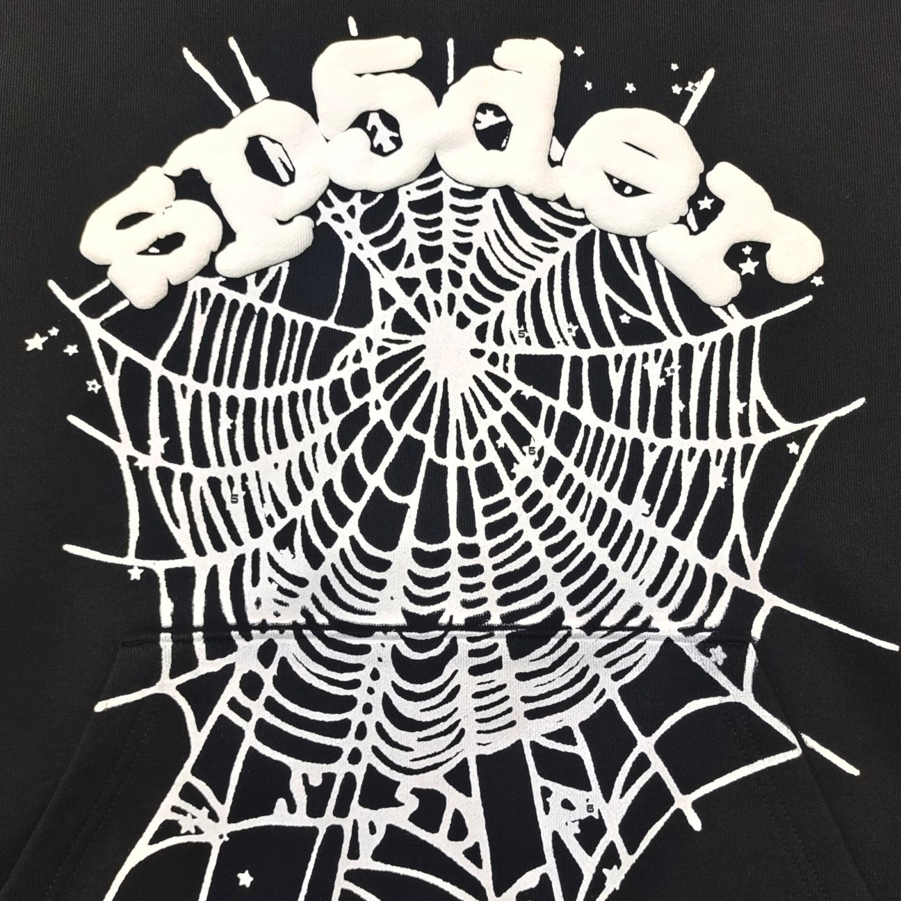 SP5DER Og Web Hoodie - Black Unisex Streetwear Limited Edition - The SP5DER OG WEB HOODIE BLACK - REPLICA is a standout piece that blends bold