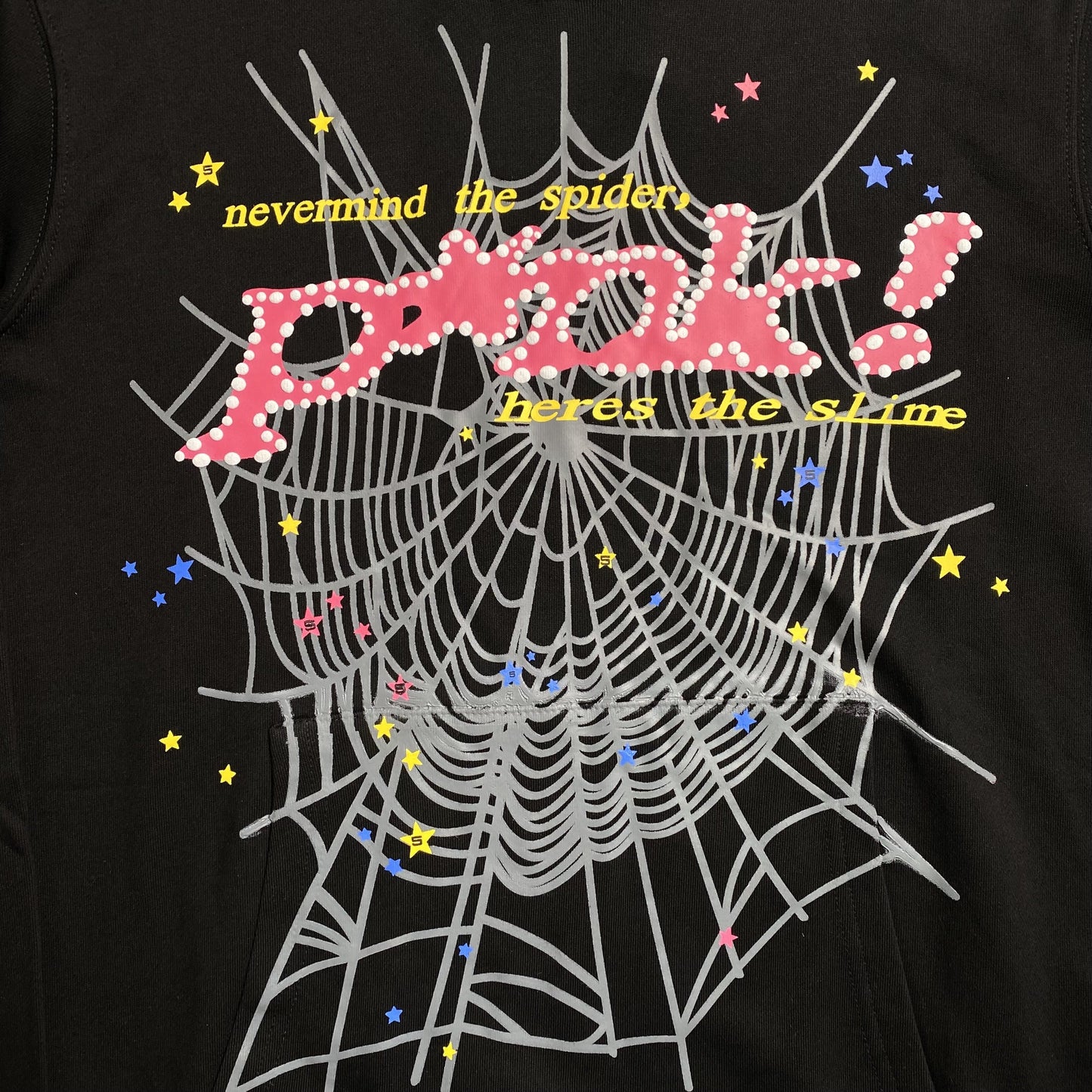 Sudadera con capucha SP5DER rosa negra