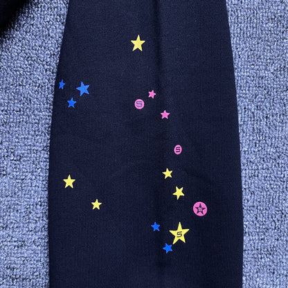 Sudadera con capucha SP5DER rosa negra