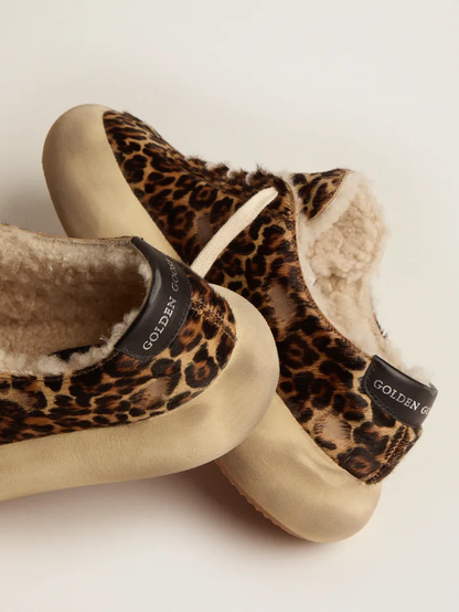 Space-star Shoes In Animal-print Pony Skin With Shearling Lining - Black Unisex Streetwear Limited Edition