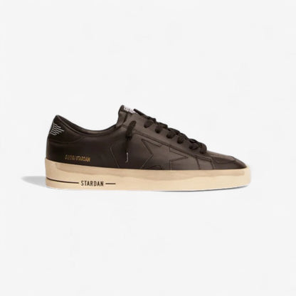 Stardan Sneakers In Total Leather With Vintage Finish - Black Unisex Streetwear Limited Edition