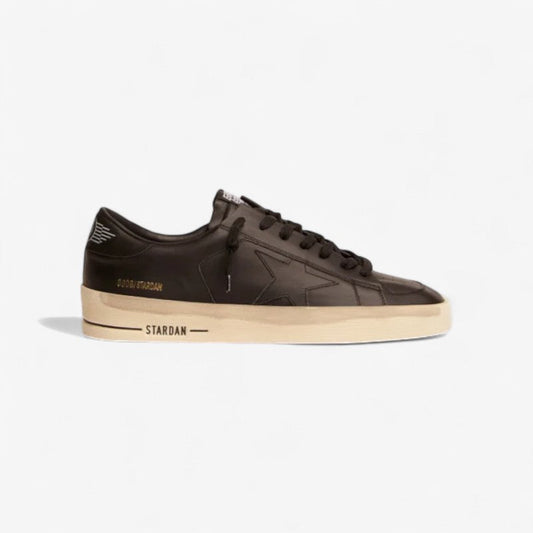Stardan Sneakers In Total Leather With Vintage Finish - Black Unisex Streetwear Limited Edition