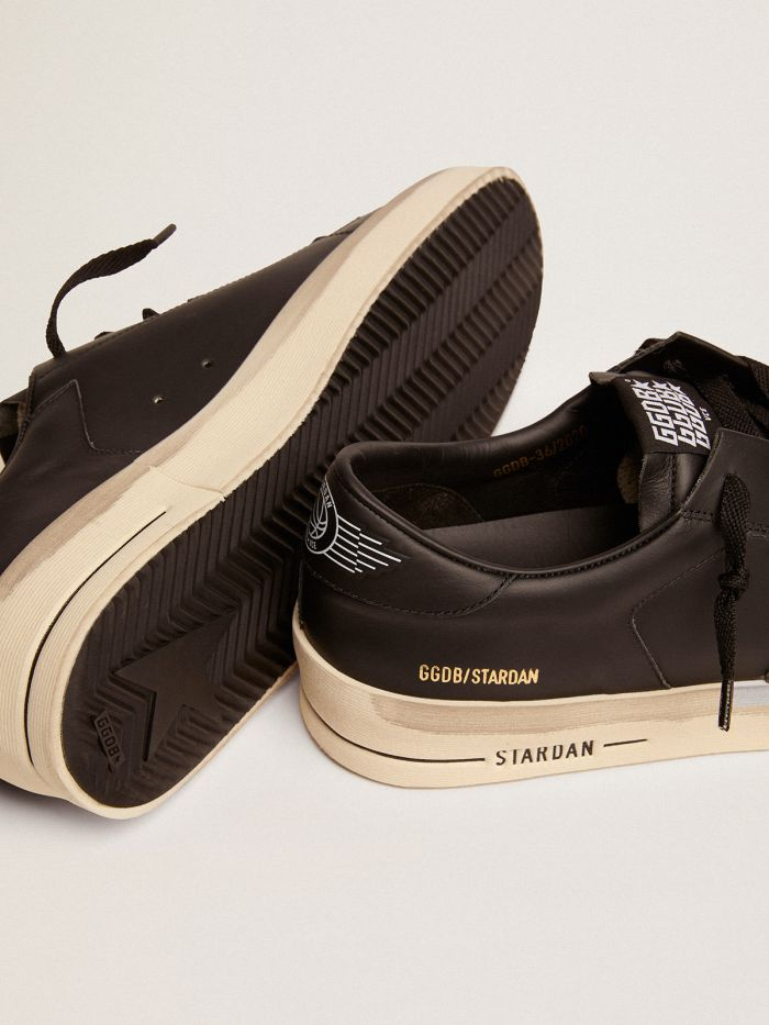 Stardan Sneakers In Total Leather With Vintage Finish - Black Unisex Streetwear Limited Edition