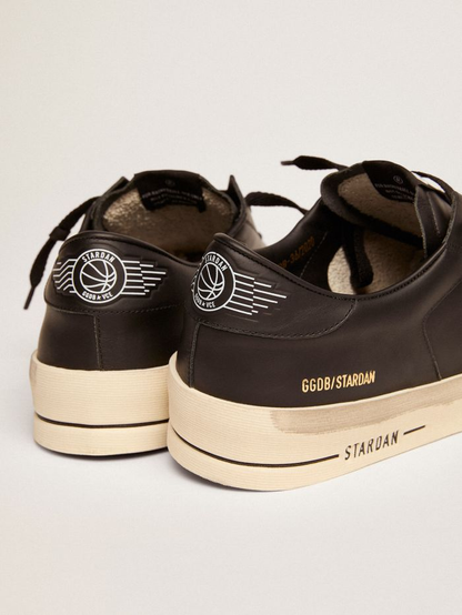 Stardan Sneakers In Total Leather With Vintage Finish - Black Unisex Streetwear Limited Edition