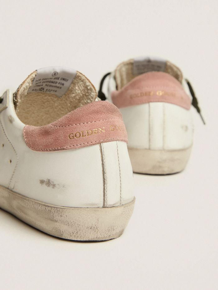 Super-star Ltd Sneakers With Silver Glitter And Animal-print Pony Skin Star - White Unisex Streetwear Limited Edition