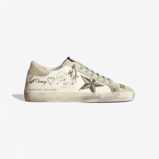 Super-star Sneakers With Te - As Graffiti - White Unisex Streetwear Limited Edition